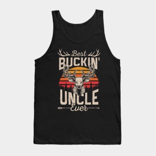 Retro Vintage Best Buckin' Uncle Hunting Gift For Hunter Tank Top